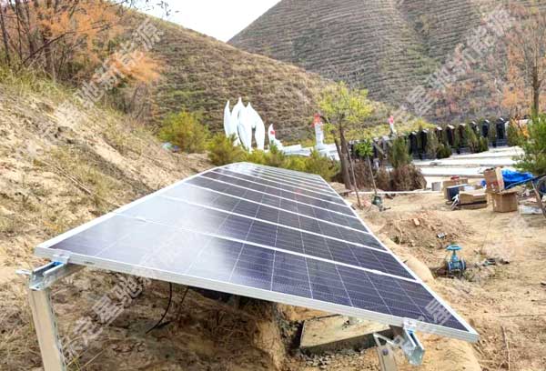 甘肅太陽能噴泉水泵供電系統(tǒng)
