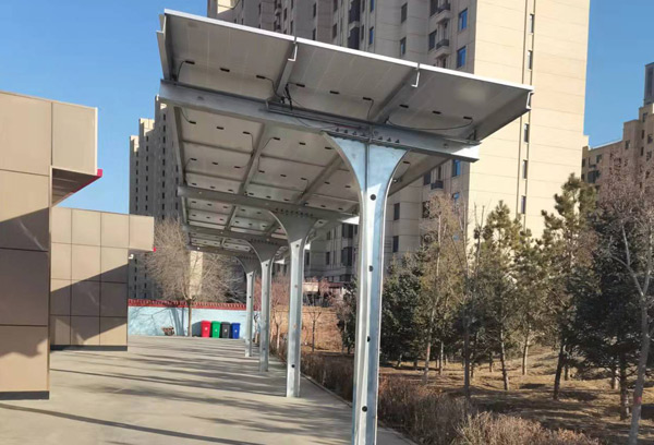 企業(yè)建設(shè)光伏車棚